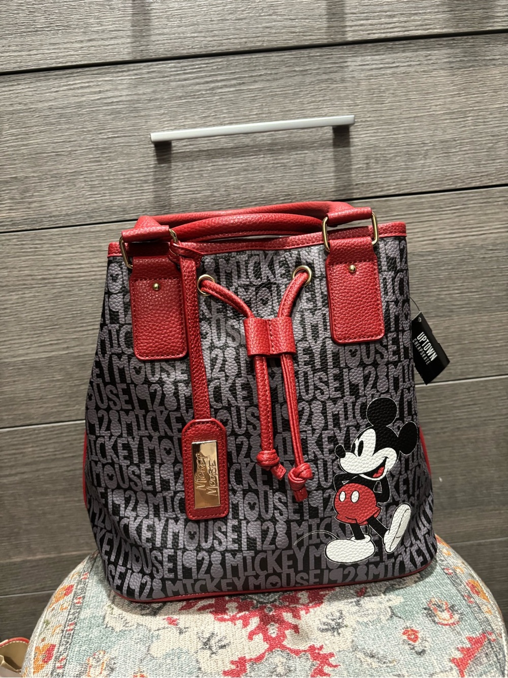 Bradford Exchange Disney Forever Mickey Mouse Bucket Shoulder Bag